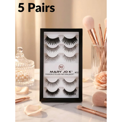 Complete Eyelash Kit – 5 Pairs + Glue + Curler