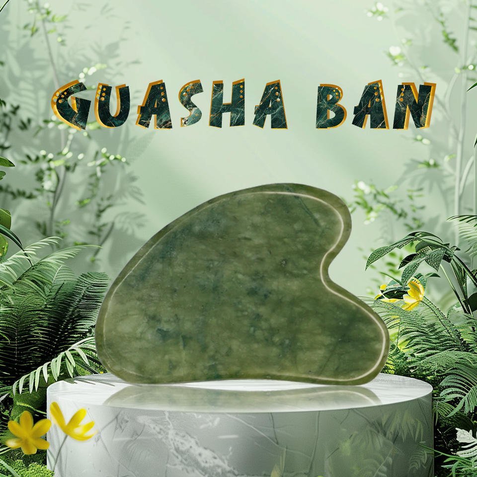Gua Sha Stone for Glowing Skin & Face Massage - Aarvana