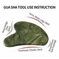 Gua Sha Stone for Glowing Skin & Face Massage - Aarvana