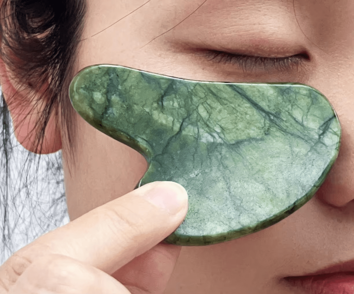 Gua Sha Stone for Glowing Skin & Face Massage - Aarvana