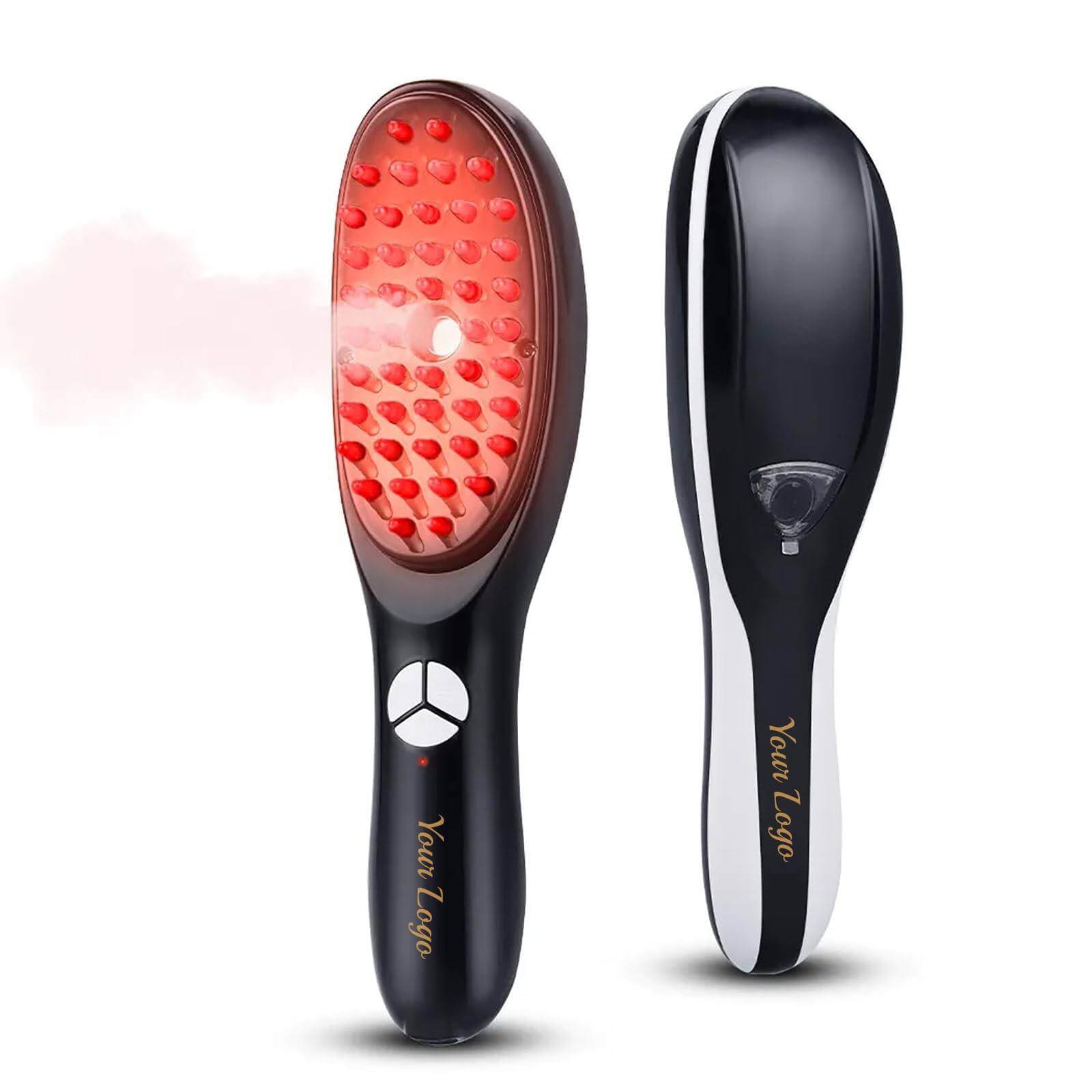 Hair Growth LED Brush for Men & Women with Red & Blue Light Therapy - Aarvana