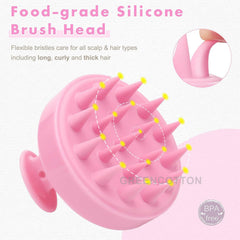 Hair Scalp Massager With Silicone Bristles - Aarvana