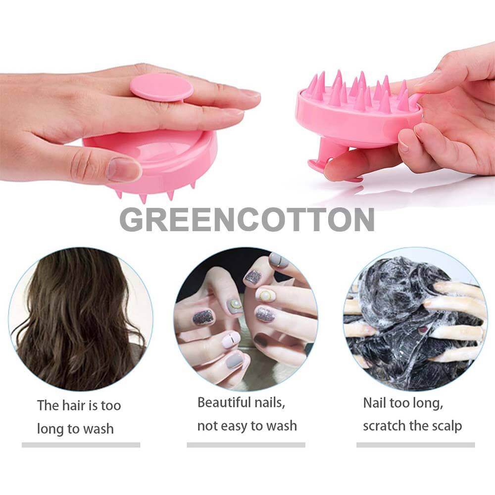 Hair Scalp Massager With Silicone Bristles - Aarvana