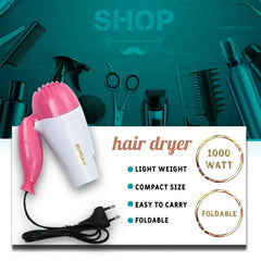 Nova Foldable Mini Hair Dryer – Portable Travel Hair Dryer