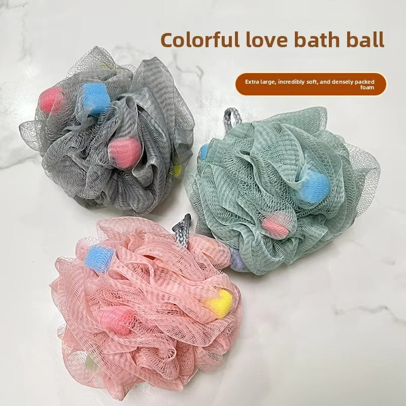 Pack Of 3 Shower Loofah Bath Sponge – Body Scrubber Random Color