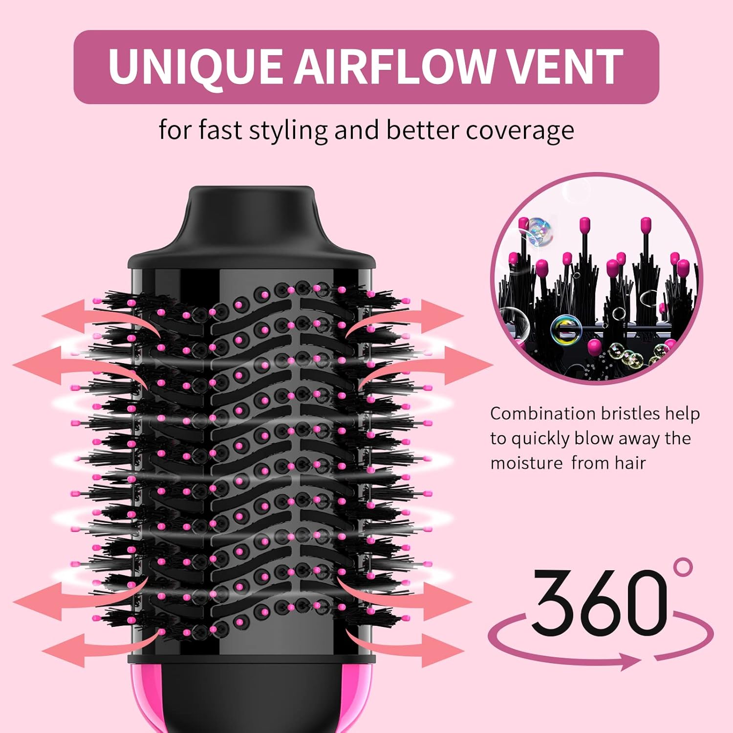 One Step Hot Air Brush (Dryer + Styler) - Aarvana