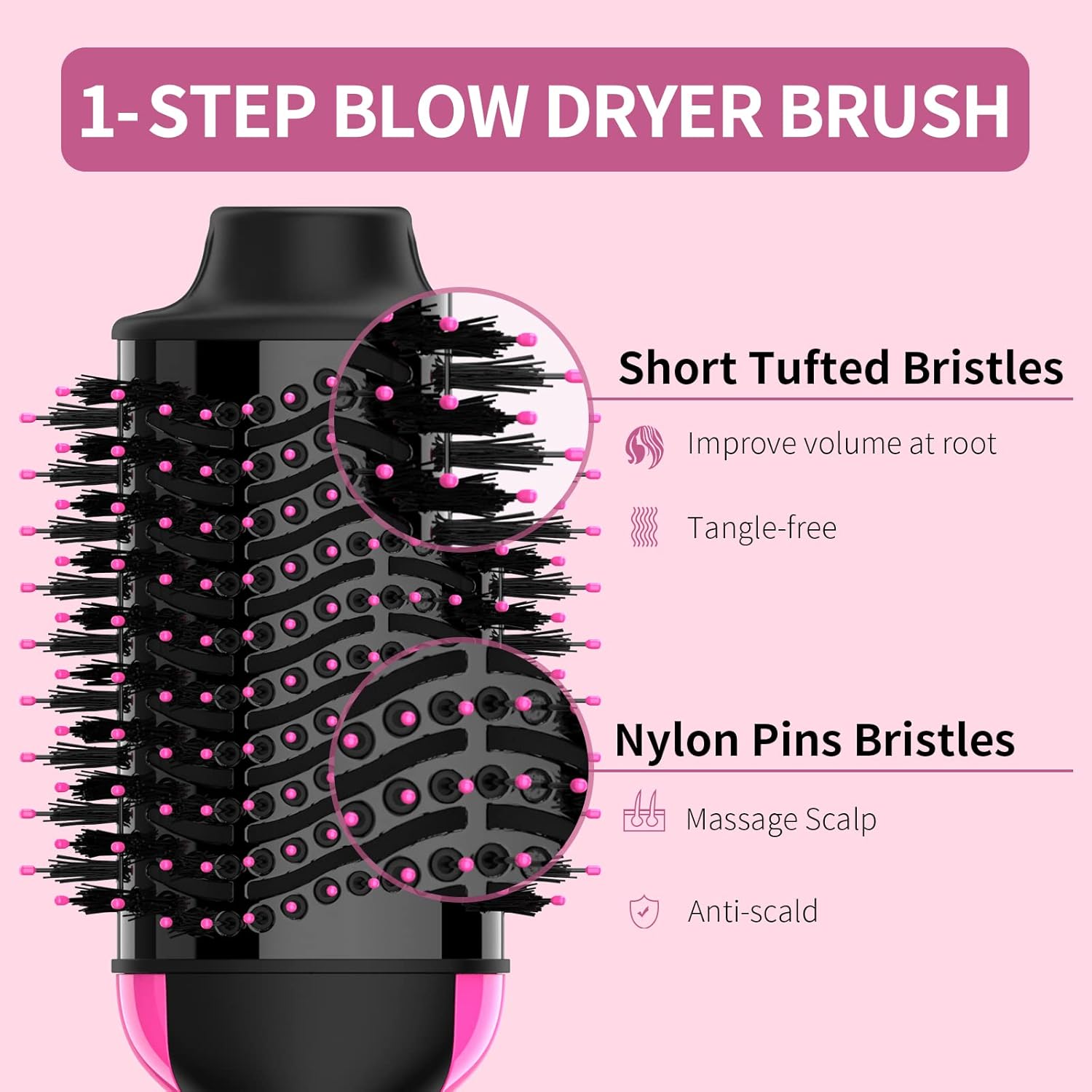 One Step Hot Air Brush (Dryer + Styler) - Aarvana