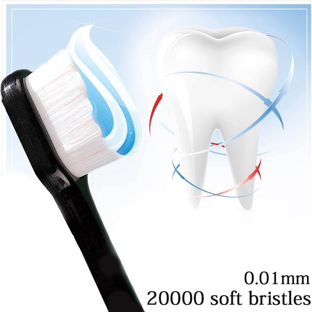 Pack of 2 Nano Ultra Soft Toothbrushes for Sensitive Teeth - Random Color - Aarvana