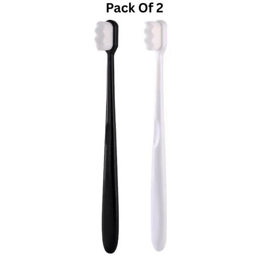 Pack of 2 Nano Ultra Soft Toothbrushes for Sensitive Teeth - Random Color - Aarvana