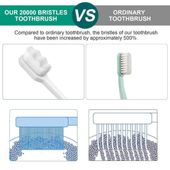 Pack of 2 Nano Ultra Soft Toothbrushes for Sensitive Teeth - Random Color - Aarvana
