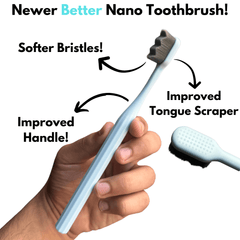 Pack of 2 Nano Ultra Soft Toothbrushes for Sensitive Teeth - Random Color - Aarvana