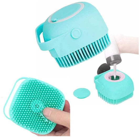 Silicone Soft Bath Brush with Dispenser - Aarvana