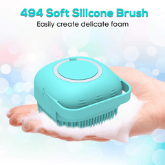 Silicone Soft Bath Brush with Dispenser - Aarvana