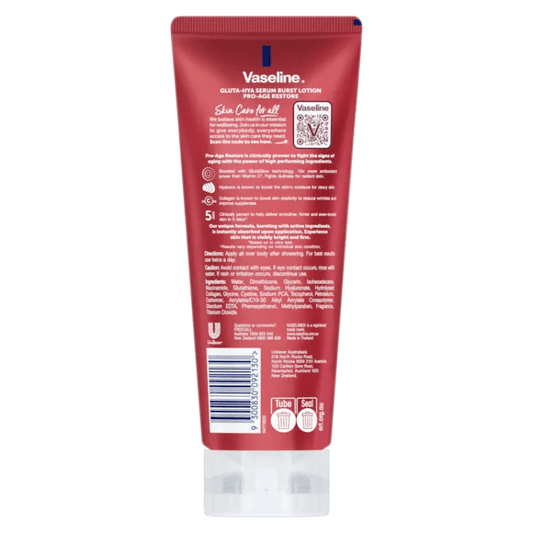 Vaseline Gluta Hya Pro-Age Restore Serum Burst Lotion 200ml - Aarvana